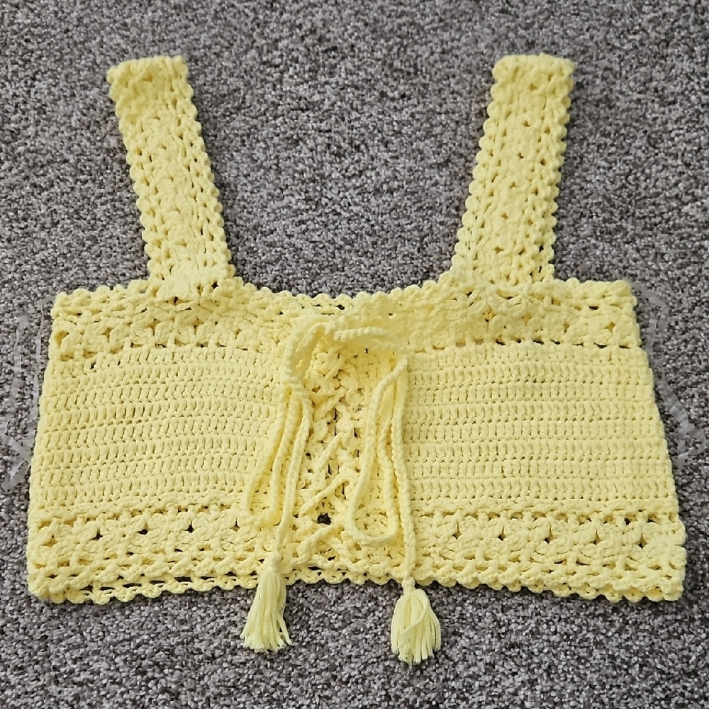 Cotton Emporium Sunny Crochet Top